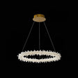 Crystal Flower Chandelier Light For Modern Living Rooms Clear / 16’