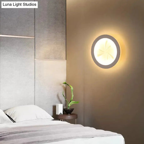 Cute Cartoon Slim Panel Wall Light For Kids Bedroom - Acrylic Sconce With Adorable Pattern