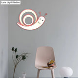 Cute Snail Led Ceiling Lamp - Perfect For Kindergarten Bedrooms!