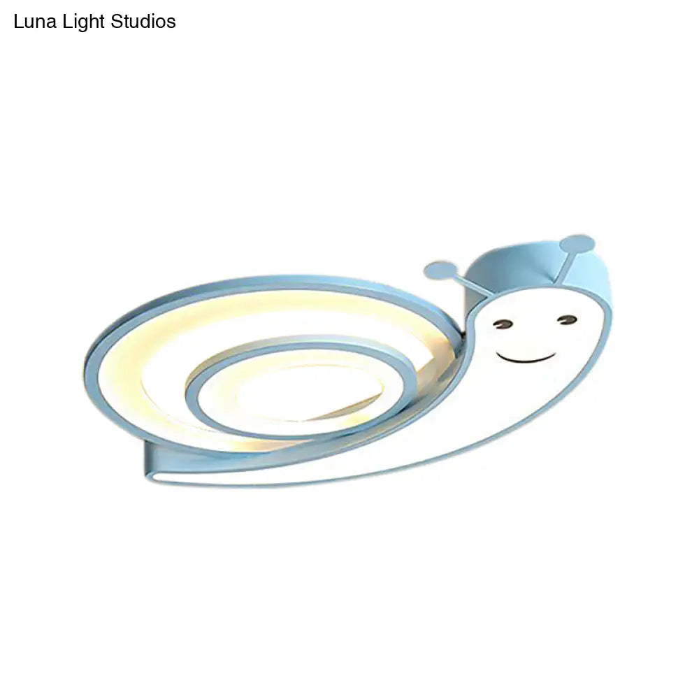 Cute Snail Led Ceiling Lamp - Perfect For Kindergarten Bedrooms!