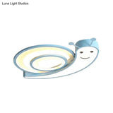 Cute Snail Led Ceiling Lamp - Perfect For Kindergarten Bedrooms!