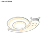 Cute Snail Led Ceiling Lamp - Perfect For Kindergarten Bedrooms!