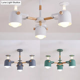 Cylinder Metal Pendant Lamp With Simple Style For Bedroom Lighting