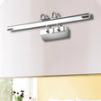 Cylindrical Led Wall Lamp In Contemporary Style - Acrylic And Metal Nickel Finish Warm/White Light