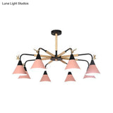 Deer Macaron Style Metallic Pendant Light For Child Bedroom