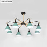Deer Macaron Style Metallic Pendant Light For Child Bedroom