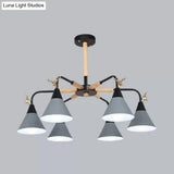 Deer Macaron Style Metallic Pendant Light For Child Bedroom