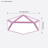 Diamond Nordic Led Ceiling Lamp For Bedroom - Flush Mount Style