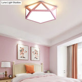 Diamond Nordic Led Ceiling Lamp For Bedroom - Flush Mount Style