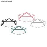 Diamond Nordic Led Ceiling Lamp For Bedroom - Flush Mount Style