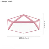 Diamond Nordic Led Ceiling Lamp For Bedroom - Flush Mount Style