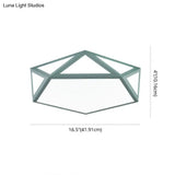 Diamond Nordic Led Ceiling Lamp For Bedroom - Flush Mount Style