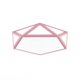 Diamond Nordic Led Ceiling Lamp For Bedroom - Flush Mount Style Pink / 16.5 White