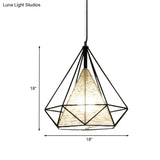 Diamond Rattan Hanging Pendant Light - Modern 1 Beige Ceiling For Kitchen Island 15’/18’/19.5’ Wide