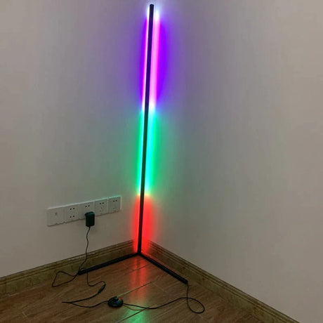 Dimming Black White Floor Lamp Modern Rgb Remote Led Lamps Standing Simple Corner Standing Light