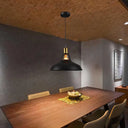 Dining Room Ceiling Light Fixture: 10.5/12/15 W 1-Light Hanging With Barn Shade - Farmhouse Style In