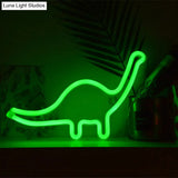Dinosaur Plastic Wall Lighting: Modern Battery Led White Nightstand Lamp For Boys Bedroom