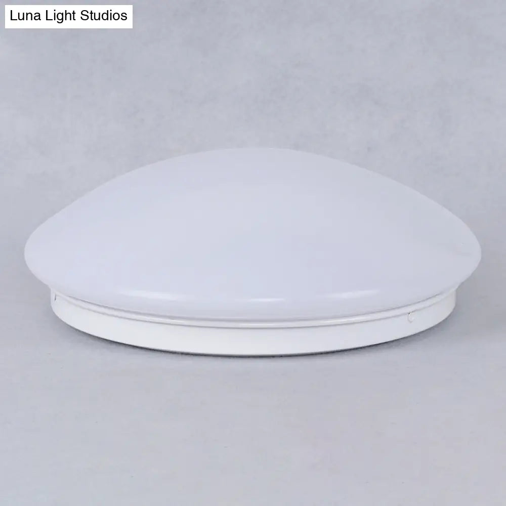 Dome Flush Mount Ceiling Light - Simplicity Acrylic Led Lighting White