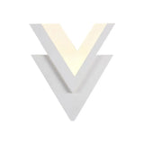Double-V Acrylic Led Wall Sconce Light Fixture In Warm/White For Simplicity The Bedroom