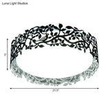 Drum Metal Flush Mount Led Ceiling Light In White/Black Traditional Style 17’/21.5’ Wide