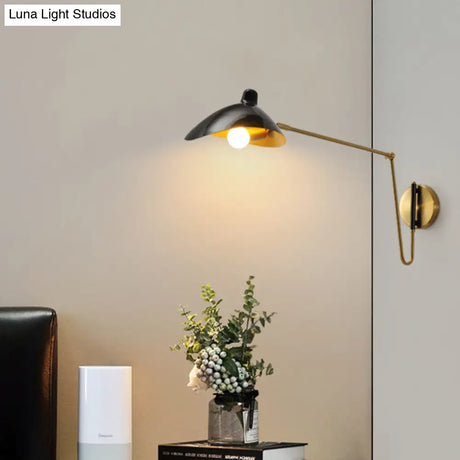 Duckbill Reading Light Metal Sconce - Adjustable Joint Perfect For Single Bedroom
