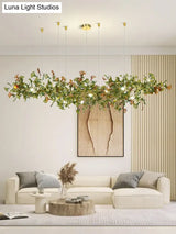 Elysian Ginkgo Glass Pendant Chandelier – Modern Luxury Lighting