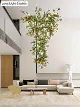 Elysian Ginkgo Glass Pendant Chandelier – Modern Luxury Lighting