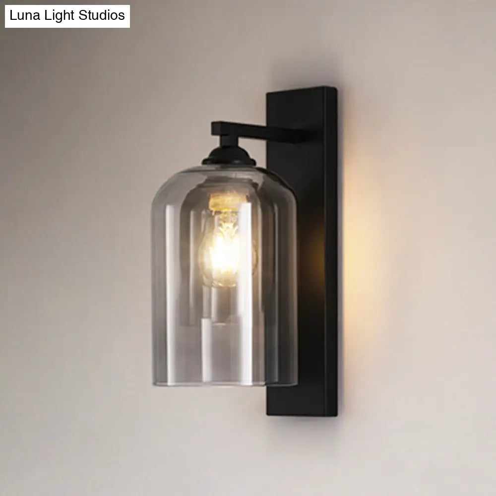 Exquisite Wall Light Sconce With Inner Glass Shade For Corridor And Bedroom