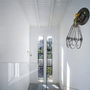 Farmhouse Style Wrought Iron Wall Sconce With Rotatable Lamp 1 Bulb Black/Bronze Bronze