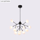 Firefly Chandelier: Minimalist Led Acrylic Suspension Light For Clothing Shops