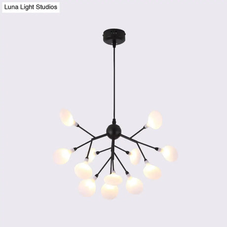 Firefly Chandelier: Minimalist Led Acrylic Suspension Light For Clothing Shops