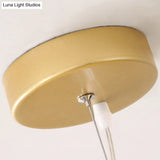 Firefly-Inspired Chandelier With Frosted Acrylic Shade - Perfect For Modern Living Rooms