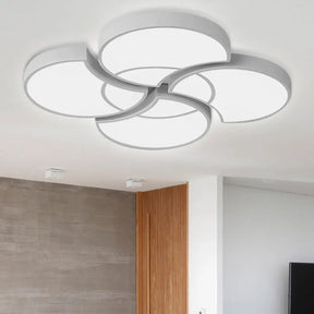 Floral Flush Ceiling Light For Kids’ Spaces - Metal And Acrylic Lamp Kindergarten Corridor White