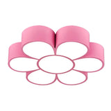 Floral Kindergarten Led Flush Ceiling Light Fixture