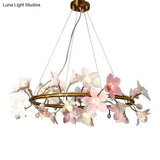 Florencia Ceramic Flower Chandelier – Postmodern Luxury Lighting