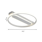 Flush Mount Acrylic Led Light For Bedroom Ceiling - Ring Design Warm/White 16/19.5/23.5 Dia