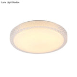 Flush-Mount Crystal Led Ceiling Light In White Or Warm Available 16’ 19.5’ Diameter