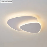 Flush Mount Led Ceiling Light - Triangular Nordic Style Acrylic Fixture For Corridors