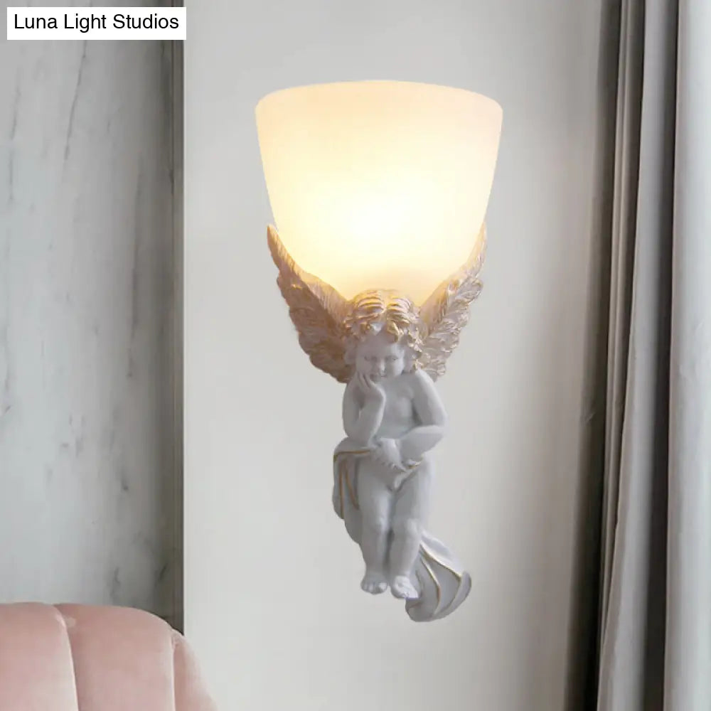 Frosted Glass Bowl Wall Light Fixture With Vintage Charm - Perfect For Living Rooms And Available In