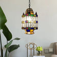 Frosted Glass Brass Chandelier Lantern - Art Deco Pendant Light (3 Heads) For Restaurants