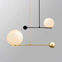 Frosted White Glass Globe Hotel Ceiling Suspension Lamp: Elegant 1-Head Postmodern Drop Pendant