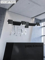 Giada - Simple Modern Black Led Chandelier Light