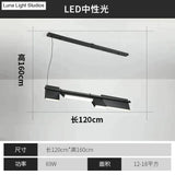 Giada - Simple Modern Black Led Chandelier Light Length-120Cm / Natural Light