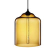 Glass Jug Suspension Light - Contemporary Red/Brown/Blue Ceiling Pendant Amber