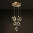 Gleaming Led Multi-Pendant Suspension Lighting For Dining Room Clear