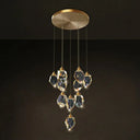 Gleaming Led Multi-Pendant Suspension Lighting For Dining Room Clear