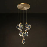 Gleaming Led Multi-Pendant Suspension Lighting For Dining Room Clear