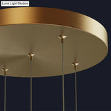 Gleaming Led Multi-Pendant Suspension Lighting For Dining Room