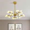 Gold Bubble Hanging Light Chandelier - Post Modern 25/30/45 Lights Metal Ceiling Fixture 25 /