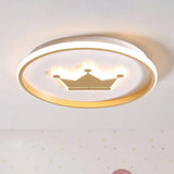 Gold/Coffee Crown & Monkey Led Ceiling Light For Kid’s Bedroom Gold